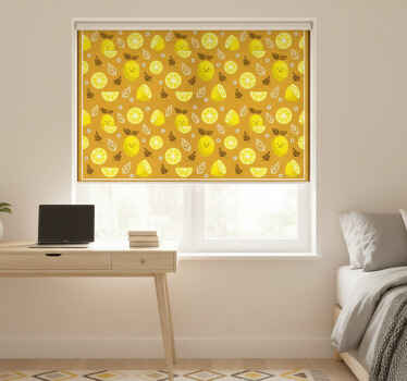 Toile fenêtre chambre cadre de citrons souriants - TenStickers