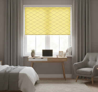 Toile fenêtre chambre losanges pantone - TenStickers