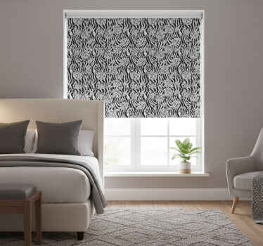 Toile fenêtre chambre zebra et fleurs - TenStickers