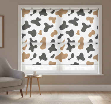 Toile fenêtre chambre taches de vache - TenStickers