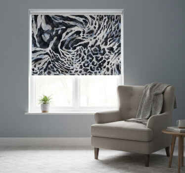 Toile fenêtre chambre zèbre gris aquarelle - TenStickers