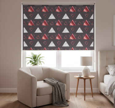 Toile fenêtre chambre motif géométrique moderne texturé - TenStickers