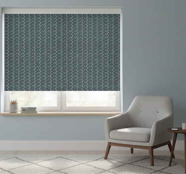 Toile fenêtre chambre motif géométrique nordique - TenStickers