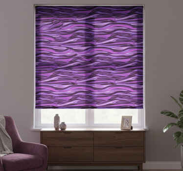 Toile fenêtre chambre imprimé animal violet - TenStickers