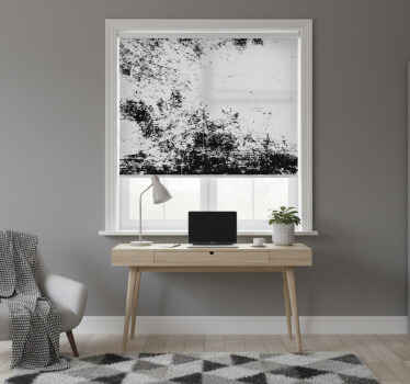 Toile fenêtre chambre béton noir et blanc - TenStickers