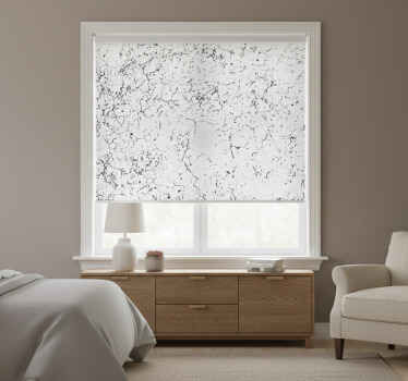 Toile fenêtre chambre béton blanc fissuré - TenStickers