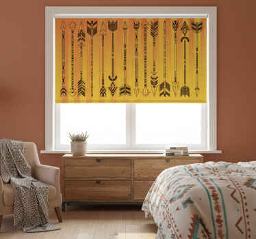 Toile fenêtre chambre rayures coucher de soleil sud-ouest - TenStickers