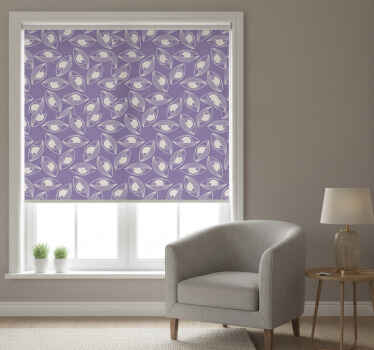 Toile fenêtre chambre tapis vinyle motif mystique lila - TenStickers