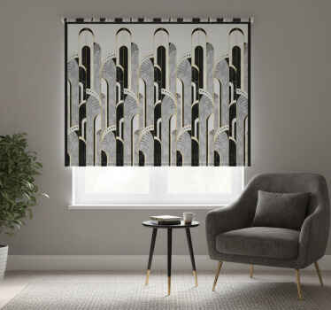 Toile fenêtre chambre gris noir - TenStickers