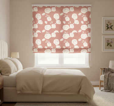 Toile fenêtre chambre roses grandes terracotta - TenStickers