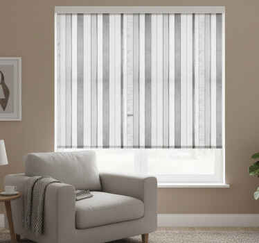 Toile fenêtre chambre lattes blanches vieillies - TenStickers