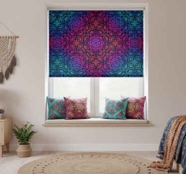 Bohemian mandala mantra redőnyök hálószoba - TenStickers