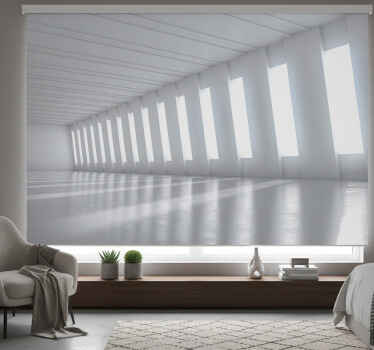 Estor enrollable habitación túnel moderno 3D - TenVinilo