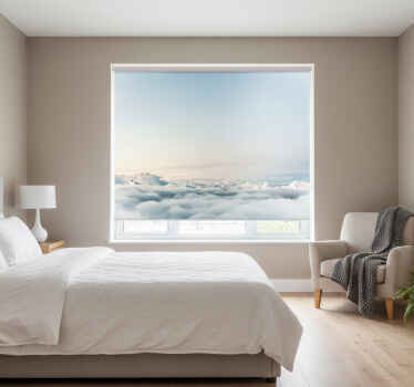 Rollo fenster schlafzimmer mit schönem himmel und meer - TenStickers