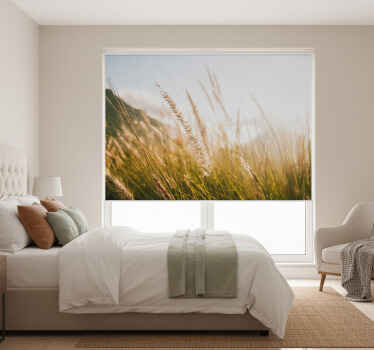 Rollo fenster schlafzimmer süß weiches warmes gras - TenStickers