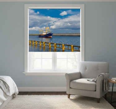 Gdynia ship bedroom roller blind - TenStickers