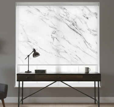 White roller blind marble effect industrial style - TenStickers