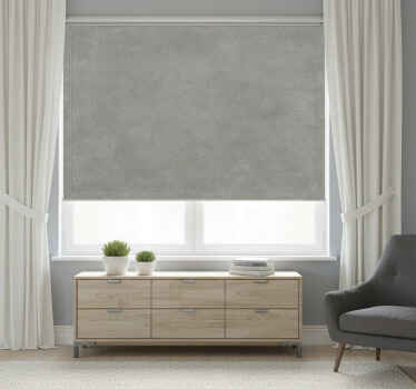 Tenda a rullo soggiorno grigio cemento moderno - TenStickers