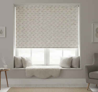 Tenda a rullo soggiorno grigio filato - TenStickers