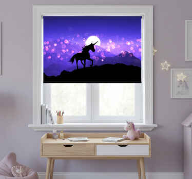 Estor enrollable infantil unicornio cuento de hadas - TenVinilo