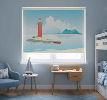 Toile fenêtre chambre enfant rêveries en haute mer - TenStickers