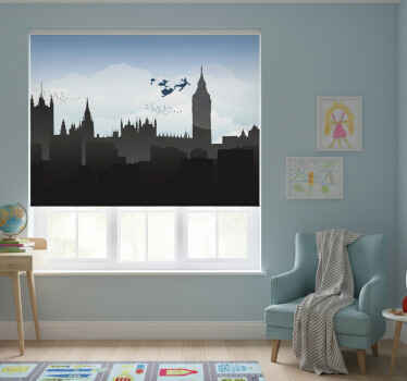 Toile fenêtre chambre enfant londres enfant - TenStickers