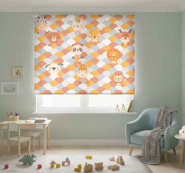 Estor enrollable infantil animales en 3d - TenVinilo