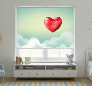 Toile fenêtre chambre enfant ballon rouge mignon - TenStickers