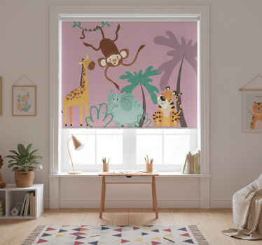 Estor enrollable infantil selva boho - TenVinilo