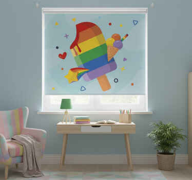 Estor enrollable infantil polos de colores - TenVinilo