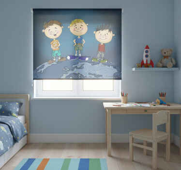Rollo fenster kinderzimmer kinderwelt aufkleber - TenStickers