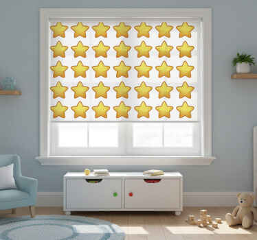 Estor enrollable infantil geométricos estrellas - TenVinilo