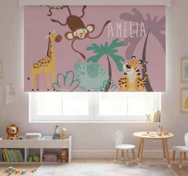 Estor enrollable infantil selva boho - TenVinilo