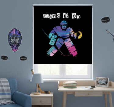 Toile fenêtre chambre enfant amenez-le sur la glace - TenStickers