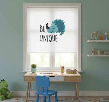 Toile fenêtre chambre enfant dinosaure nordique unique - TenStickers