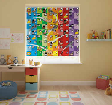 Rollo fenster kinderzimmer spiel katze und maus - TenStickers