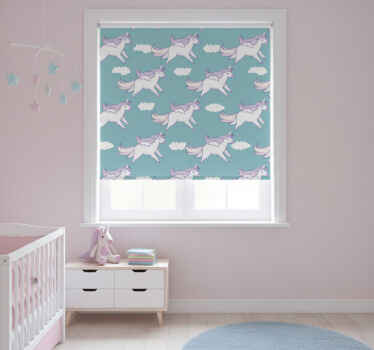 Rollo fenster kinderzimmer mit einhorn-muster - TenStickers