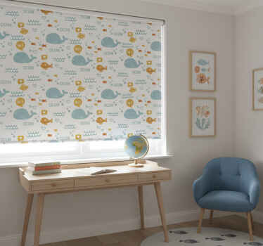 Rollo fenster kinderzimmer buntes und fröhliches meer - TenStickers