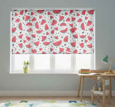 Rollo fenster kinderzimmer frisches muster mit wassermelone - TenStickers