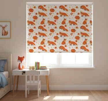 Estor enrollable infantil zorros hermosos - TenVinilo