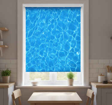 Toile fenêtre cuisine effet texture d'eau - TenStickers