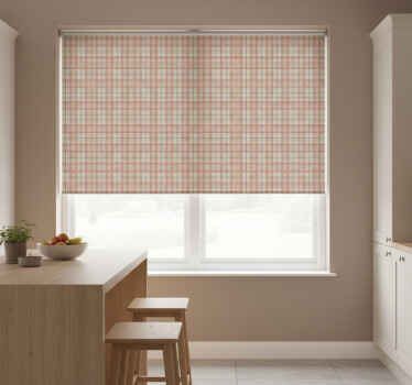 Toile fenêtre cuisine vinyle frigo texture tartan - TenStickers