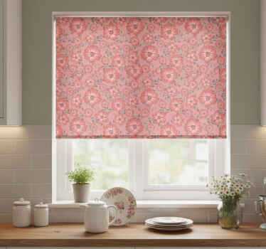 Toile fenêtre cuisine fleur marguerite rose - TenStickers