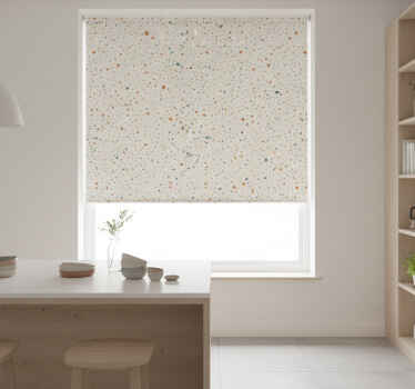 Toile fenêtre cuisine terrazzo imitation - TenStickers