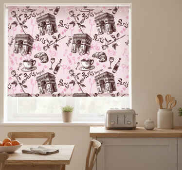 Toile fenêtre cuisine paris romantique - TenStickers