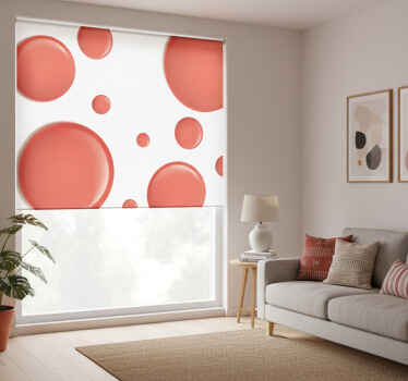 Toile fenêtre rouge cercle rouge - TenStickers