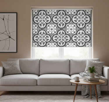 Grey blind ornamental cement tiles - TenStickers