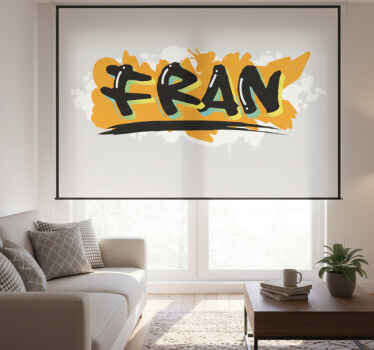 Grey blind in urban style colorful graffiti - TenStickers
