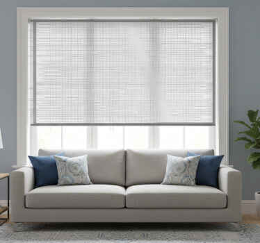 Grey blind with gray stripes - TenStickers