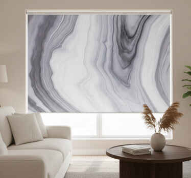 Grey blind with white and black marble effect - TenStickers
